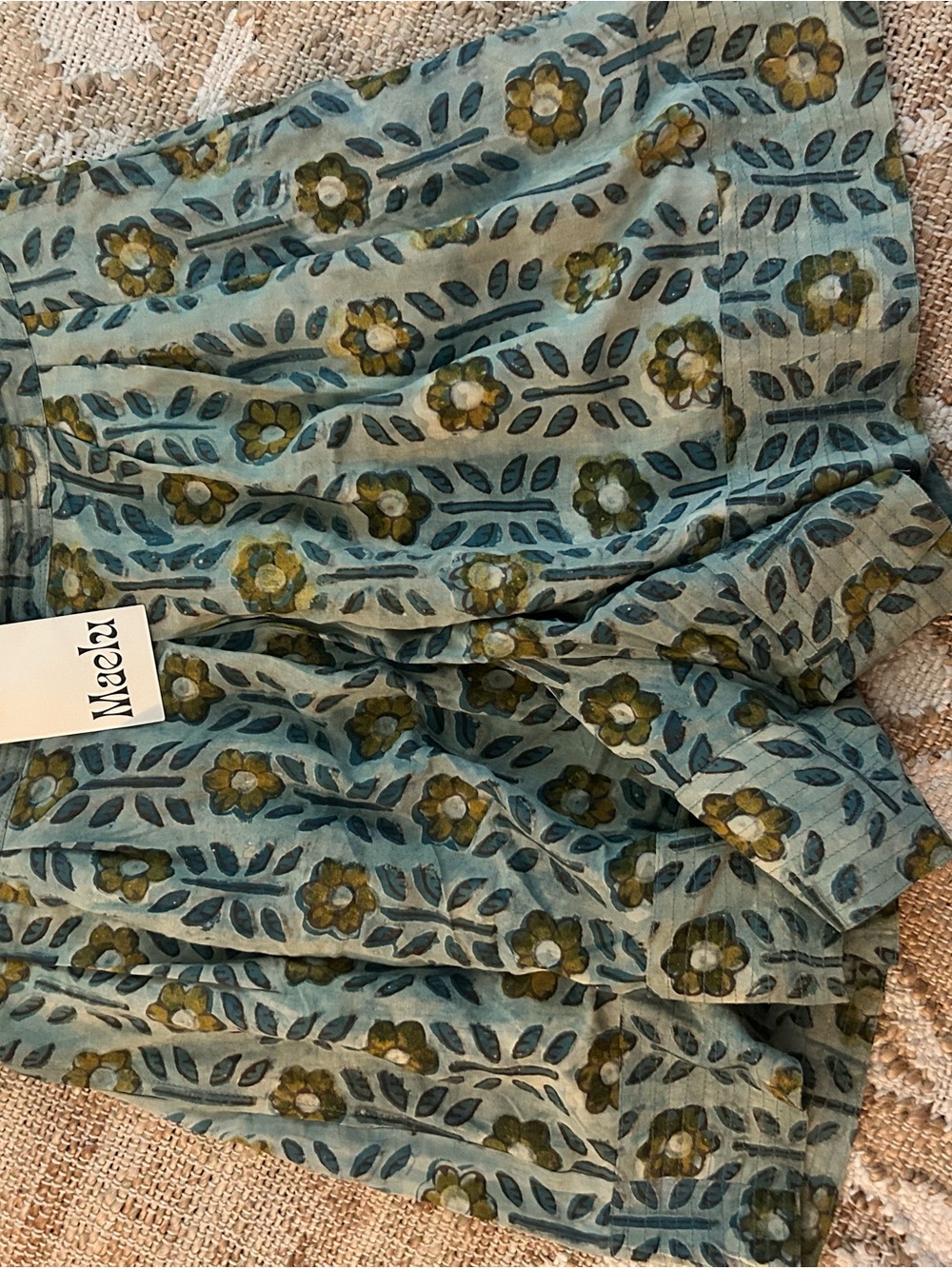 Maelu Blue Floral flowy shorts